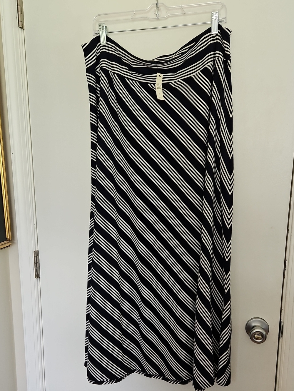 NWT Talbots Stripe Maxi Skirt Size XL